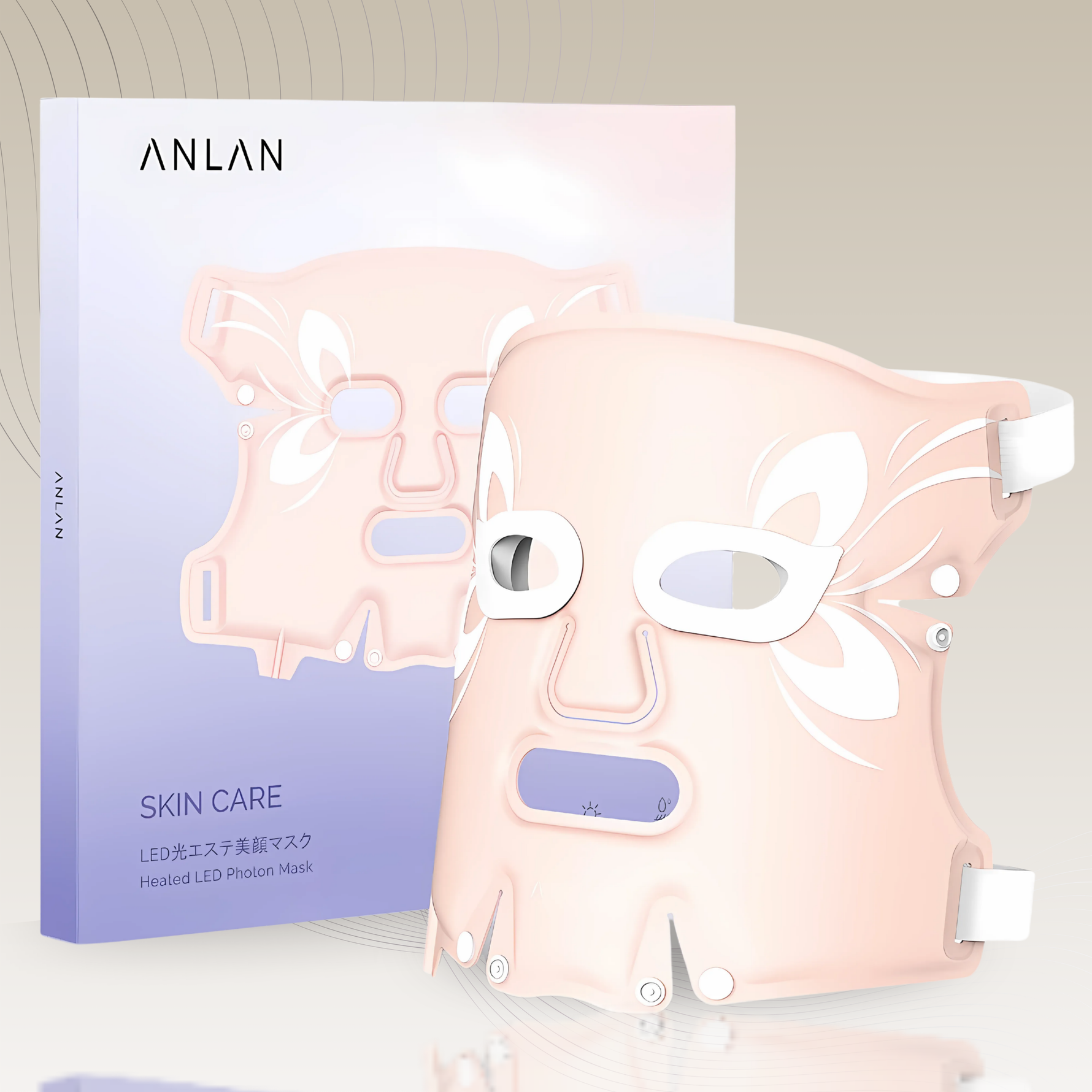 Masque Photothérapie LED chauffant