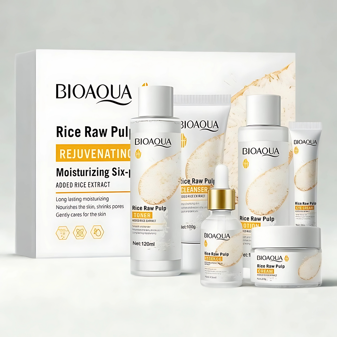 BIOAQUA – Coffret 6-en-1 Enrichi en extrait de riz