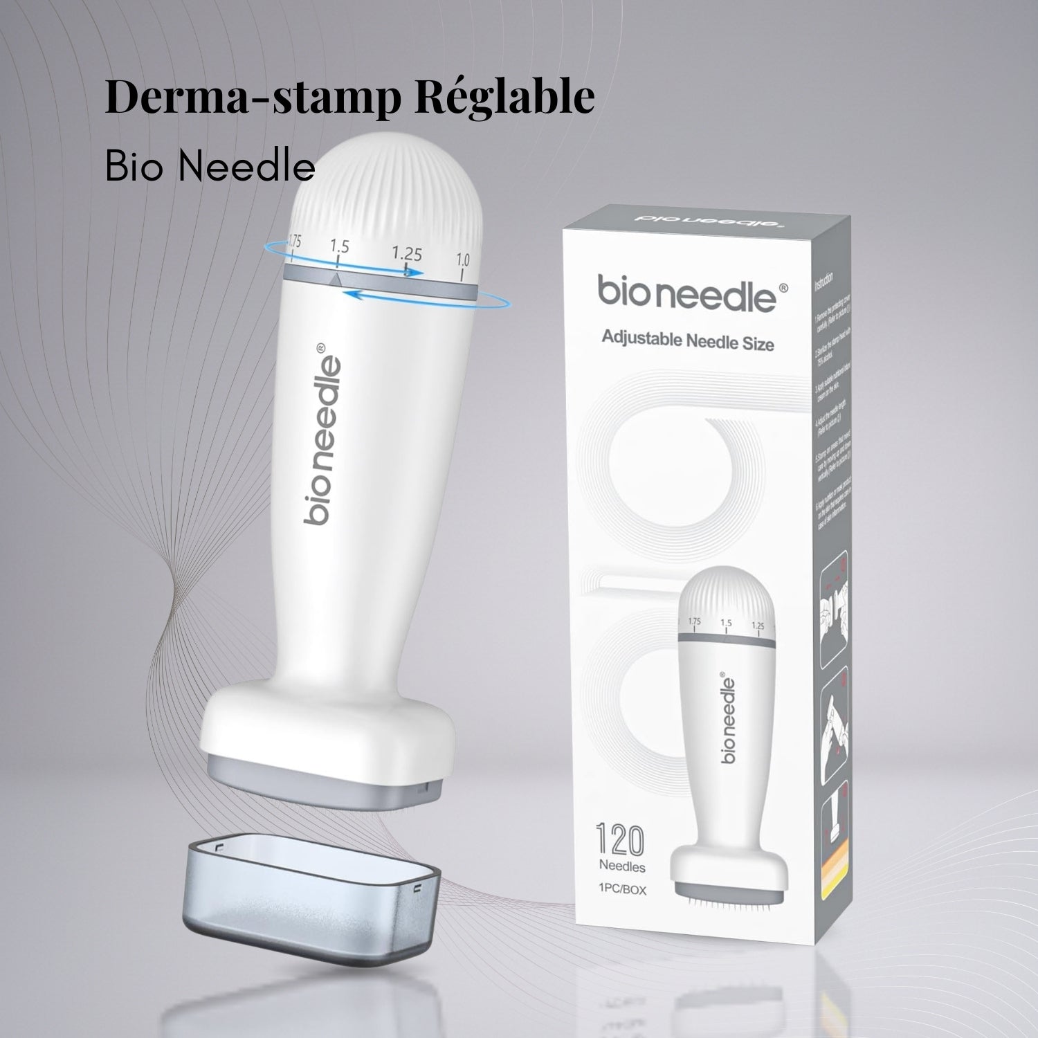 ديرما ستامب 120 دبوس قابل للتعديل – إبرة حيوية