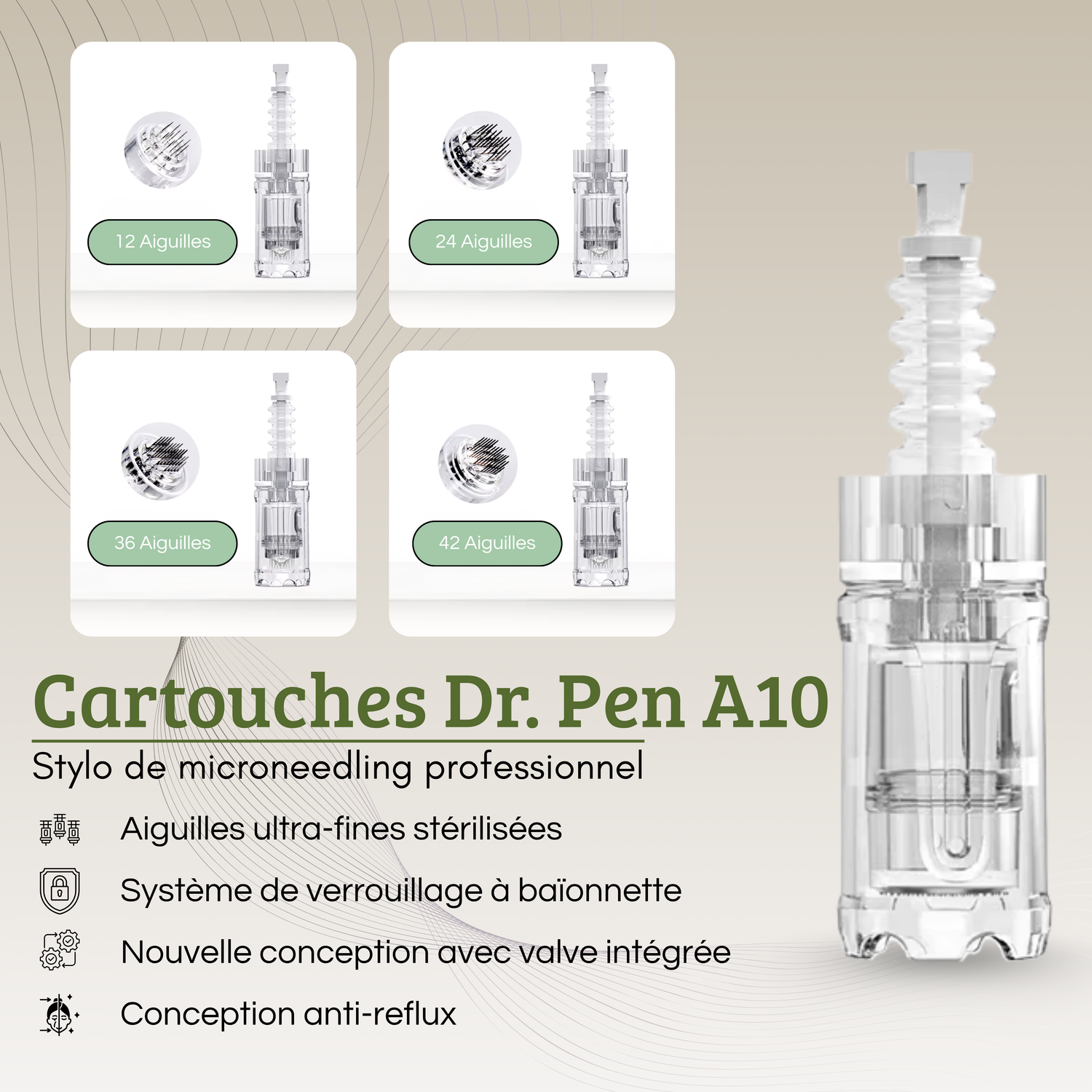 Cartouches jetables Dr. Pen ULTIMA A10