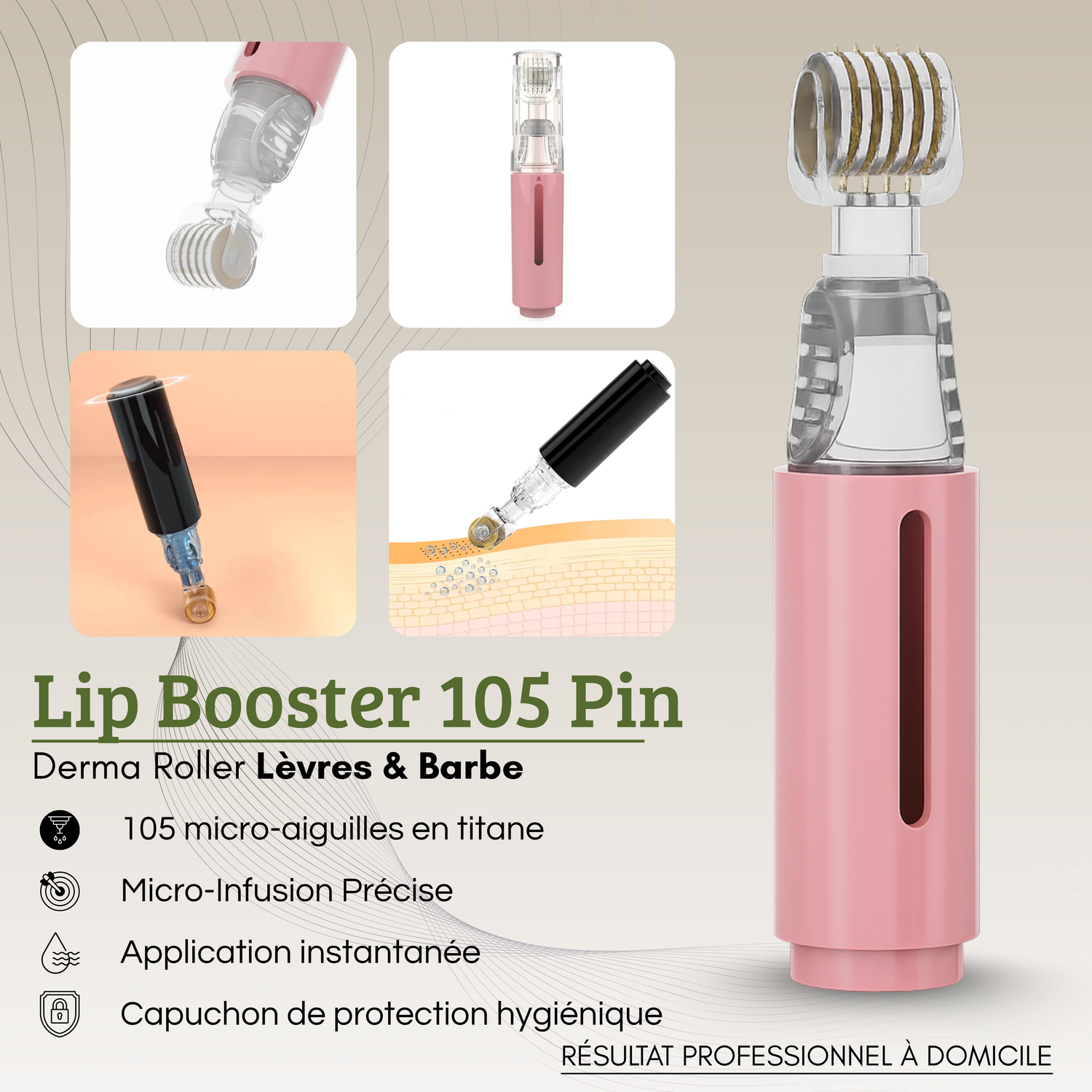 Lip Booster Microneedle en Titane