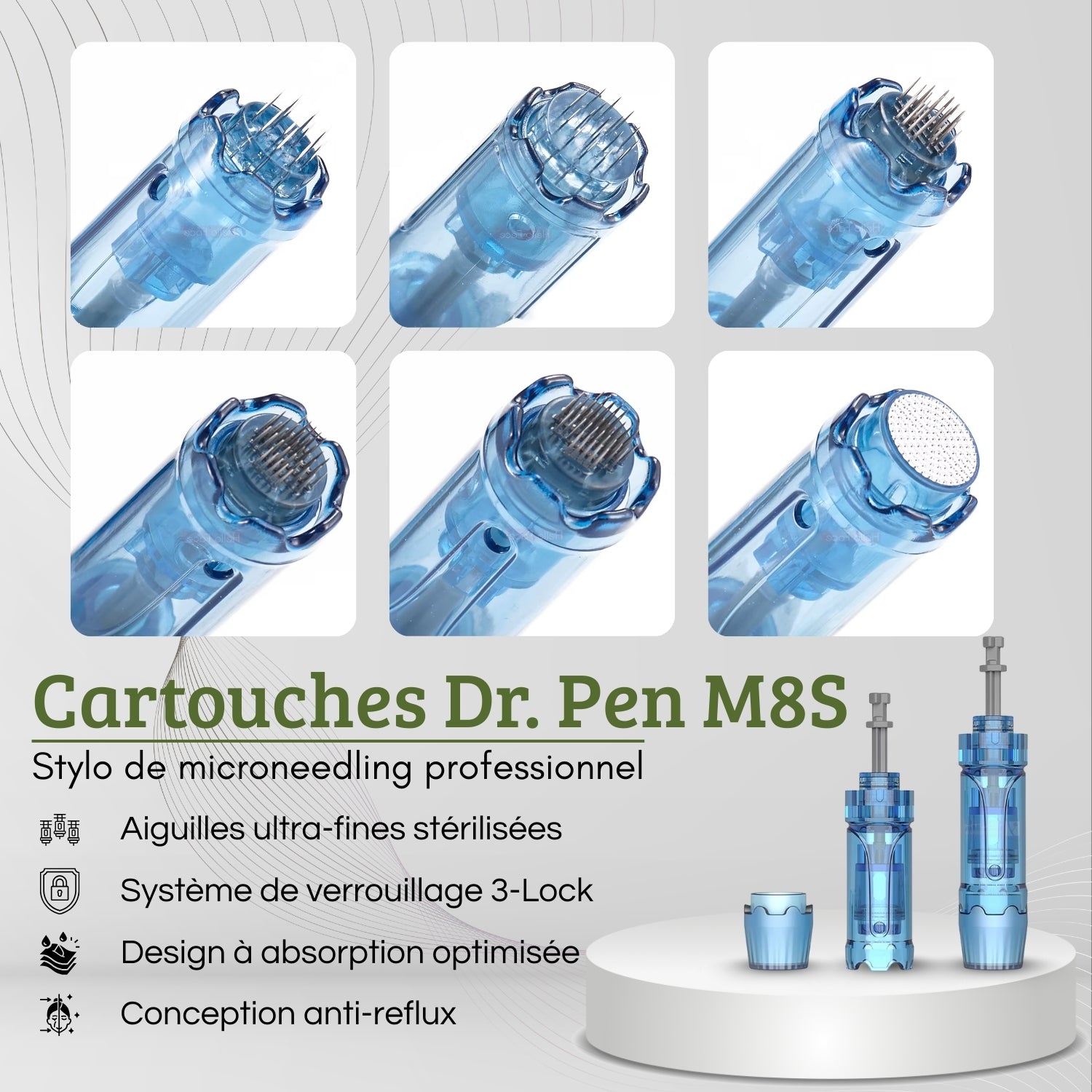 خراطيش قلم دكتور - متوافقة مع M8S وA8S وA9