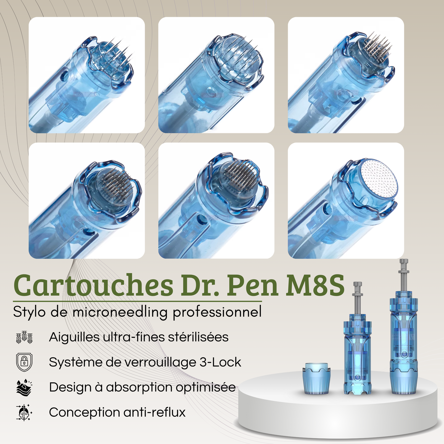 Cartouches jetables Dr. Pen M8S