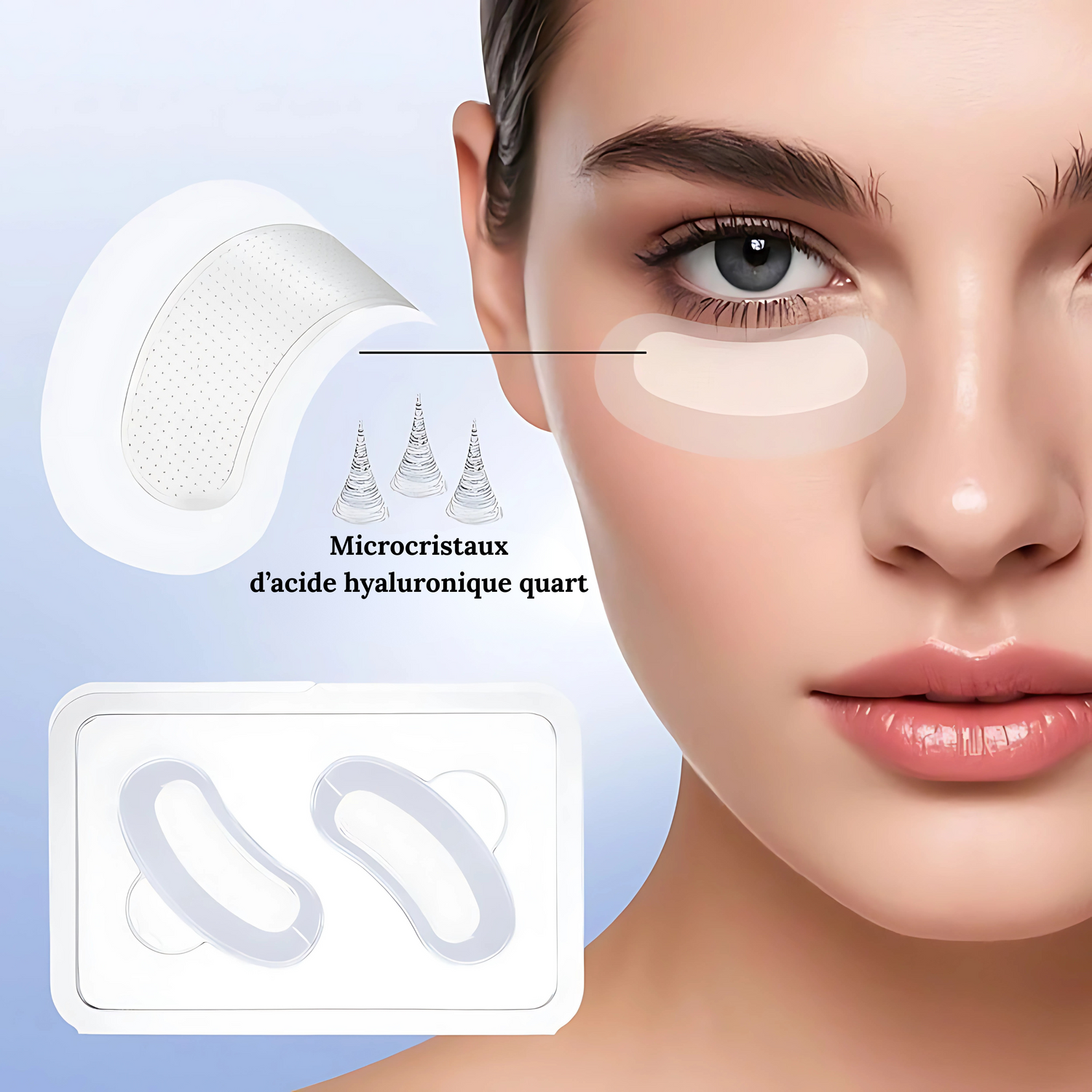 Patchs Microneedling à l’Acide Hyaluronique – Soin Intense du Contour des Yeux