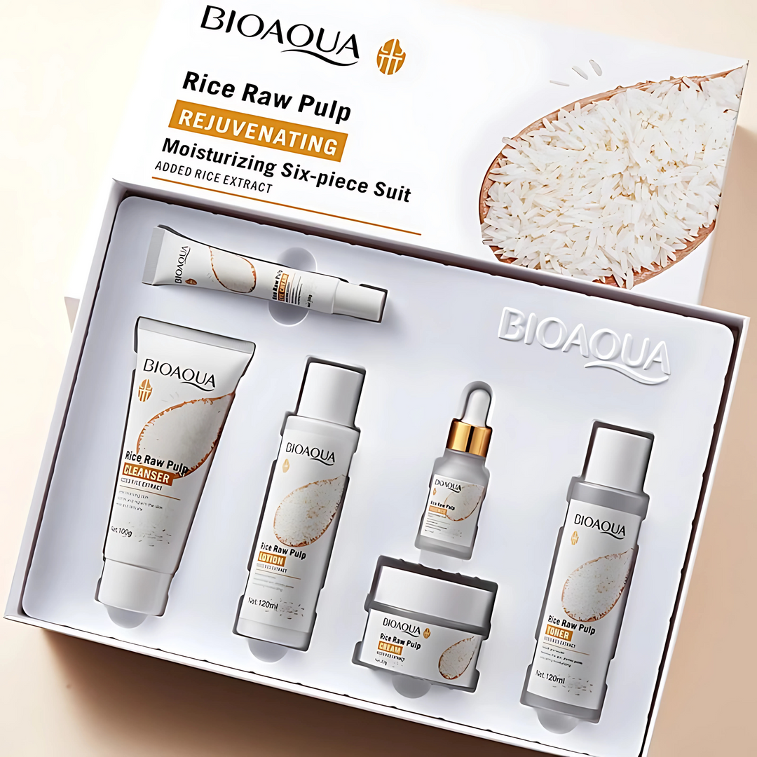 BIOAQUA – Coffret 6-en-1 Enrichi en extrait de riz