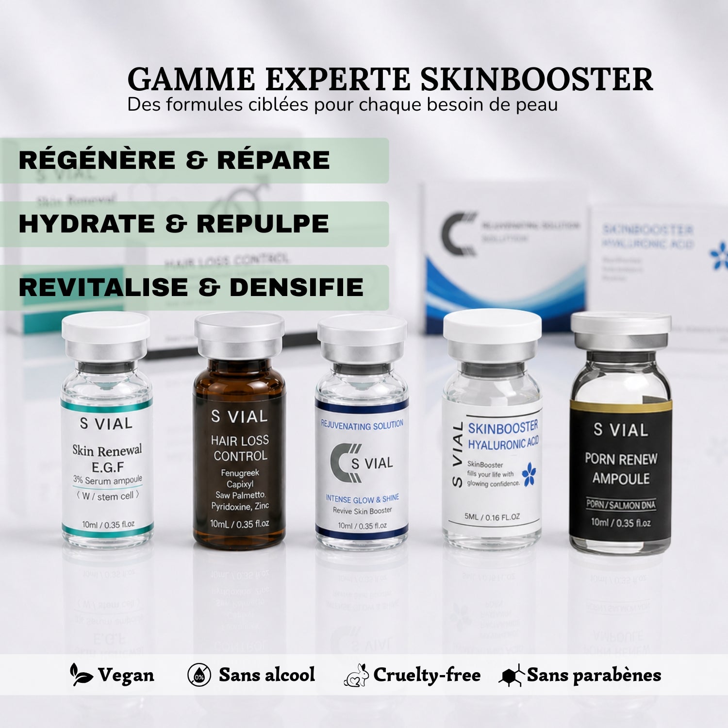 Ampoules stériles ciblées – Formule coréenne avancée