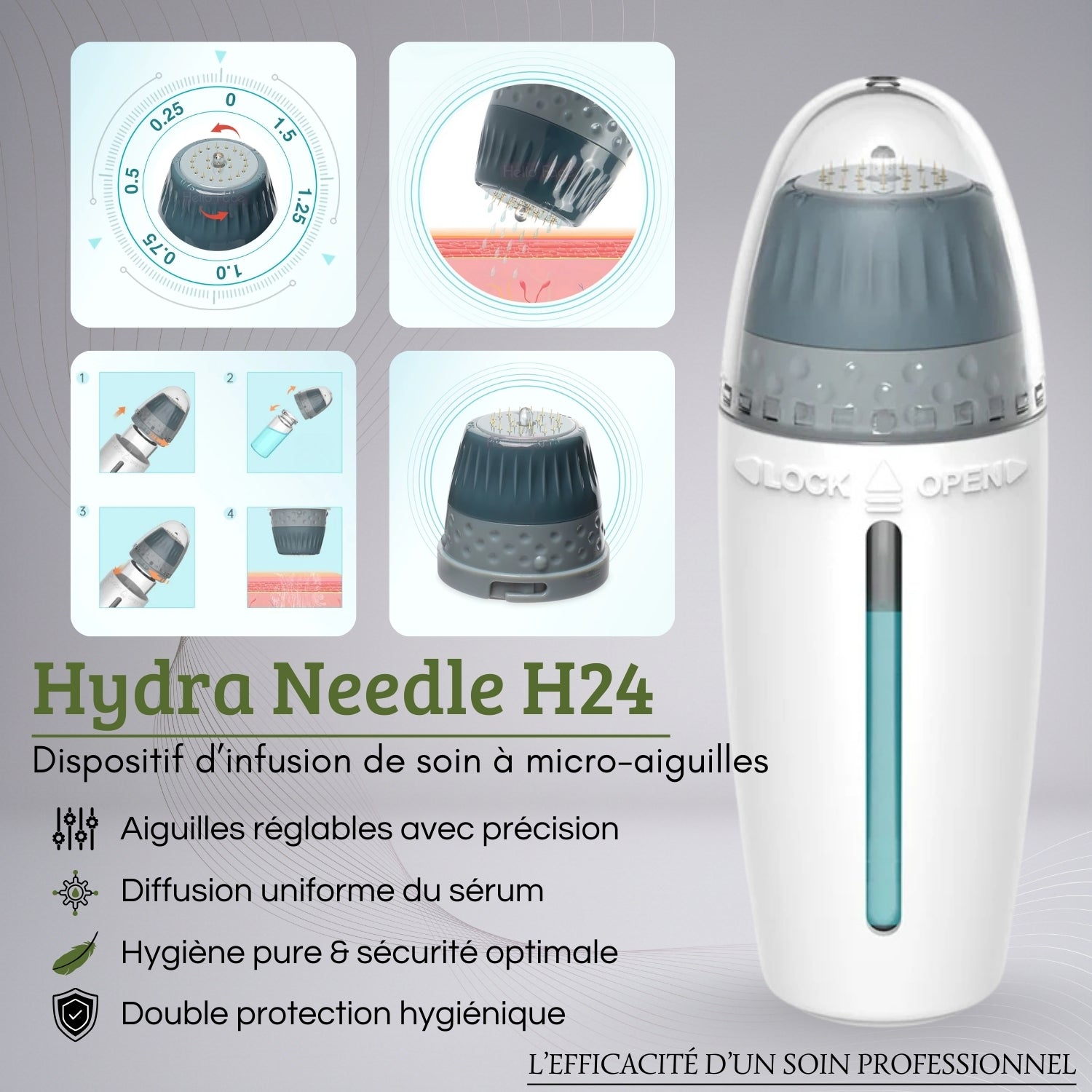 إبرة ديرما ستامب الحيوية H24