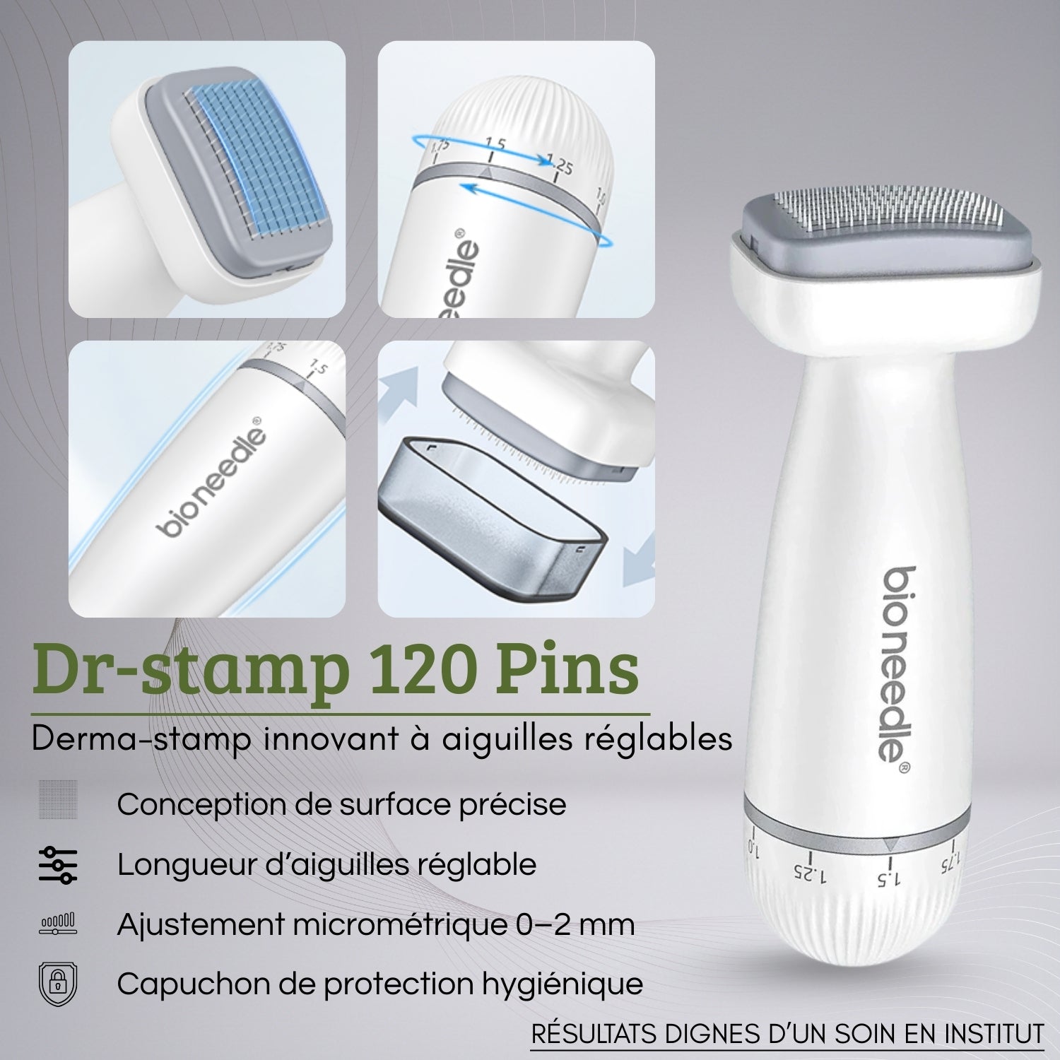 ديرما ستامب 120 دبوس قابل للتعديل – إبرة حيوية
