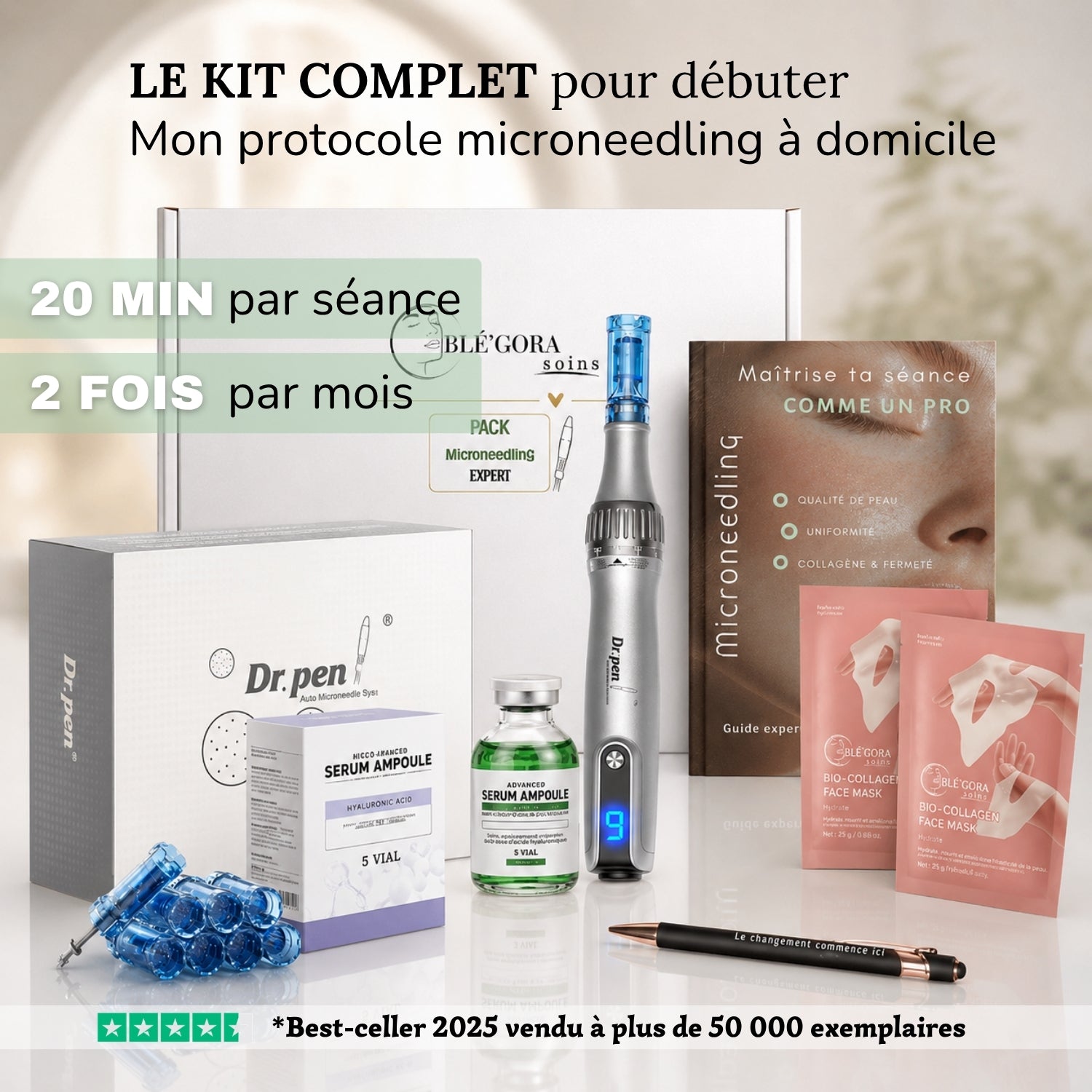 Kit Microneedling Expert™ – Tout-en-Un à Domicile