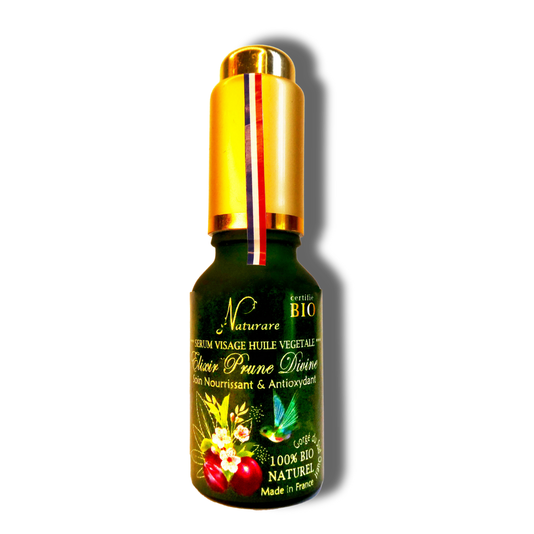 Sérum Huile Végétale, ELIXIR PRUNE DIVINE BIO