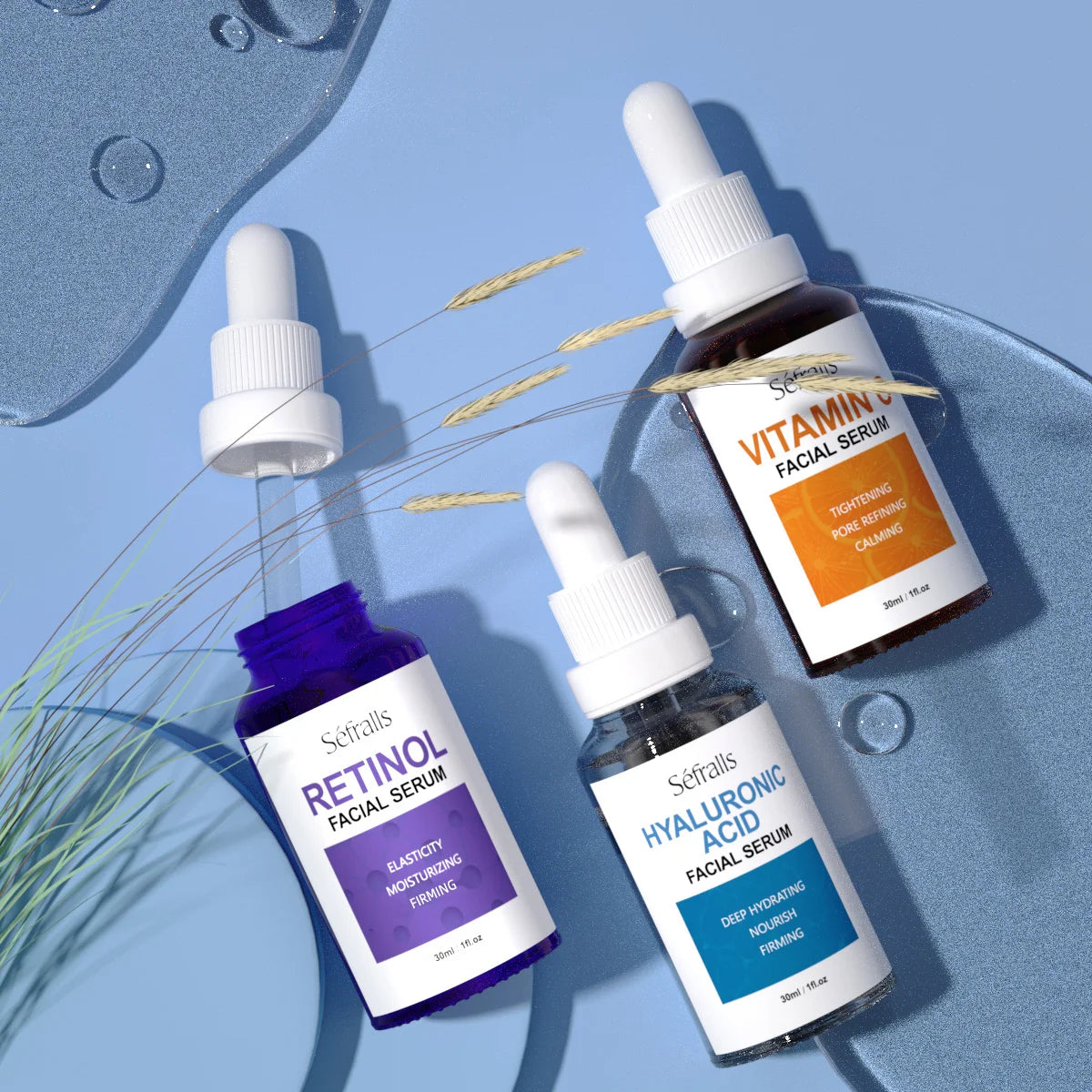 Coffret de 3 sérums pour le visage